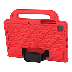 Coque en TPU avec béquille et bandoulière rouge pour votre Samsung Galaxy Tab A8 10.5 (2021)