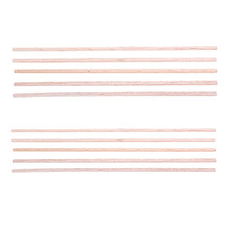 10pcs 25cm Goupille Tige en Bois Artisanat Décorations pour Cérémonie Non Fini Accessoire DIY Artisanat