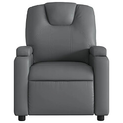 Avis Maison Chic Fauteuil inclinable,Fauteuil luxe de relaxation Gris Similicuir -MN69635