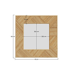 Rendez Vous Deco Miroir carré Lapta 40x40 cm