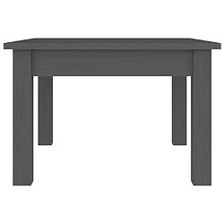 Acheter ComfortXL Table Basse Gris 45x45x30 Cm Bois Massif De Pin