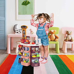 Supermarché Jouet Robincool Market 51x27x78 cm avec Balance Scanner avec Son et Lumière Accessoires Inclus