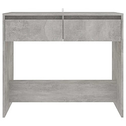 Acheter vidaXL Table console gris béton 89x41x76,5 cm bois d'ingénierie