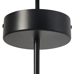 Beliani Lampe suspension AFRAM Métal Noir pas cher