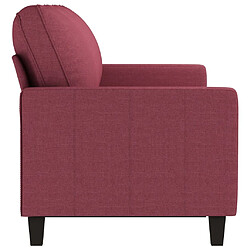 Acheter Maison Chic Canapé à 3 places,Canapé droit,Sofa de Salon,Banquette Rouge bordeaux 180 cm Tissu -GKD834622