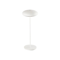 Inspired Lampe de table Klappen avec câble USB, LED 2,2 W, 3000 K, 188 lm, IP54, blanc, 3 ans de garantie