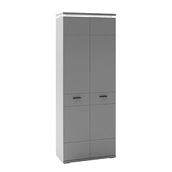 Avis Pegane Armoire, meuble de rangement coloris gris arctique- Longueur 76 x Hauteur 198 x Profondeur 38 cm