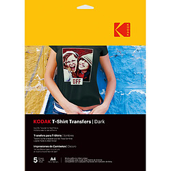 KODAK T-Shirt Transfers 3510553 - T-Shirt à créer et personnaliser, Logiciel inclus, Longue durée de vie - Noir - Noir