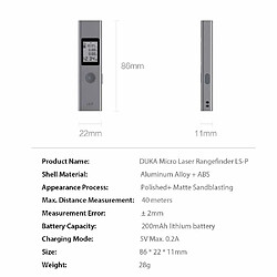 Avis Justgreenbox Télémètre Laser LS-P Télémètre 40M - 3654657660949