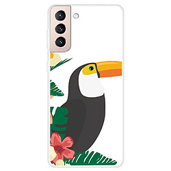 Coque en TPU antichoc, anti-rayures Feuilles avec oiseaux pour votre Samsung Galaxy S22 5G