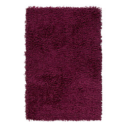 Thedecofactory SUPER SHAGGY - Tapis shaggy aubergine 160x230