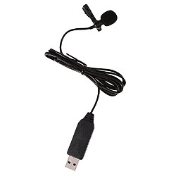 Avis Microphone Mini USB Clip-on Cravate Microphone Condensateur Omnidirectionnel pour PC Internet Noir