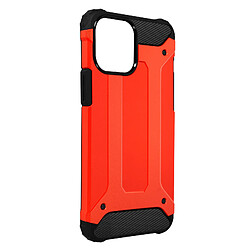 Avizar Coque iPhone 13 Mini Design Relief Hybride Antichute Defender II rouge