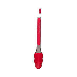 Avis Easy Make Pince de cuisine en silicone coloré (Lot de 2) rouge.