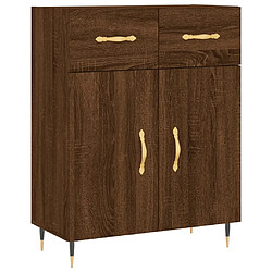 Maison Chic Buffet,Meuble de Rangement,commode pour salon,Cuisine chêne marron 69,5x34x90 cm bois d'ingénierie -MN17015