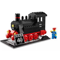 Lego 40370 Train Coffret 188pcs 40ème Anniversaire Machine à Vapeur Miniature Noir / Rouge