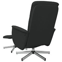 Acheter vidaXL Fauteuil inclinable avec repose-pied noir tissu