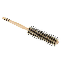 Brosse de poils de poignée de bois rouleau brosse ronde cheveux bouclés salon style 12 rangs pas cher