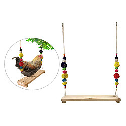 Acheter Poulet Swing Large Perroquets Perche En Bois Pour Poule Grands Oiseaux Aras Canaries A