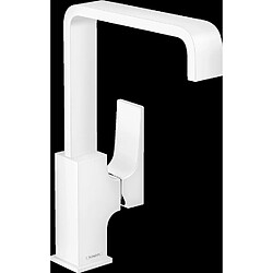 Mitigeur de lavabo HANSGROHE Metropol poignée manette, bonde Push-Open blanc mat - 32511700