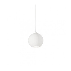 Ideal Lux Suspension Mr Métal blanc 1 ampoule 16cm