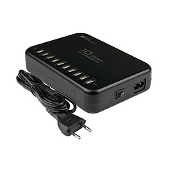 USB-Schnellladestation 120 Watt, 10 Port