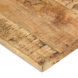 Acheter vidaXL Dessus de table bois de manguier solide 25-27 mm 140x60 cm