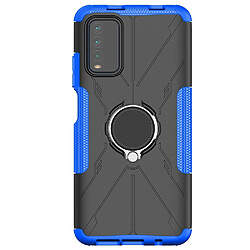 Coque en TPU anti-chute, anti-rayures avec béquille pour votre Xiaomi Poco M3/Redmi 9 Power/Note 9 4G (Qualcomm Snapdragon 662)/9T - bleu