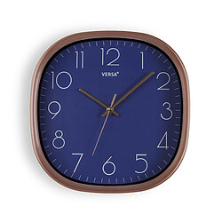 Horloge Murale Versa Bleu Plastique 5 x 28,5 x 28,5 cm