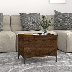 Avis Maison Chic Tabls basse,Table Console pour salon Chêne marron 60x44,5x45 cm Bois d'ingénierie -MN11178