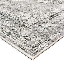 Avis Thedecofactory VESTALE MEDAILLON - Tapis extra-doux médaillon effet vieilli crème argent 120x170