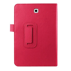 Avis Wewoo Housse Étui Magenta pour Samsung Galaxy Tab S2 8.0 / T715 Litchi Texture Horizontal Flip couleur solide Smart Case en cuir avec deux pliage titulaire & Fonction Sleep / Wake-up