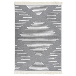 vidaXL Tapis Gris foncé 160x230 cm Coton