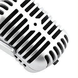 Acheter Yonis Microphone Style Classique Argent 3.5mm