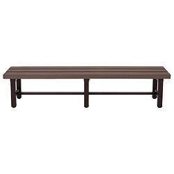 Acheter Mendler Banc de jardin alu HWC-K60, banc banc de parc banc de balcon, résistant aux intempéries WPC 180cm, brun