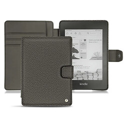 Housse cuir Amazon Kindle Paperwhite (2018) - Rabat portefeuille - Anthracite ( Pantone #41403c ) - NOREVE