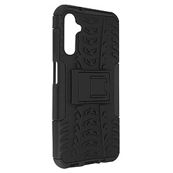 Avizar Coque pour Samsung Galaxy A14 4G et 5G Bi-matière Antichoc Béquille Support Noir