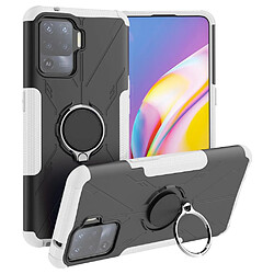 Coque en TPU anti-chocs avec béquille pour votre Oppo A94/F19 Pro/Reno5 F - blanc