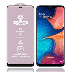 Wewoo Film de verre trempé Pour Galaxy A20 9H HD grand arc haute teneur en alumine plein écran