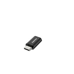 HAMA Adaptateur USB-OTG, fiche USB-C - port micro-USB, USB 2.0, 480 Mbit/s