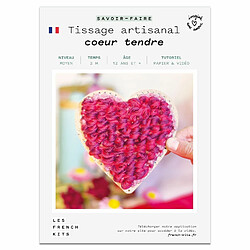 Youdoit Coffret DIY - Coeur rouge et rose à tisser