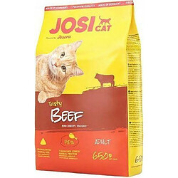 JosiCat Tasty Beef (7 x 650 g) | Croquettes pour chat au boeuf | Développé par JOSERA | Nourriture Premium pour chat adulte | Lot de 7 sachets