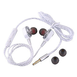 Universal Écoute câblée Bass Bass Dual Drive Stéréo Écoute auriculaire Microphone