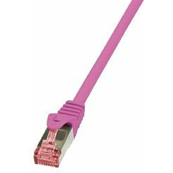 LogiLink Câble patch, Cat. 6, S/FTP, 3 m, rose ()