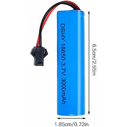 1 pièce Batterie Lithium-Ion 3.7V 3000mAh Plug SM-2P Compatible avec DE45 DE42 1 :14 Off-road et Drift Racing