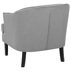 Beliani Fauteuil ELVERUM Tissu Gris clair pas cher