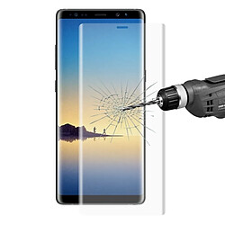 Wewoo Verre trempé Transparent pour Samsung Galaxy Note 8 0.26mm 9 H dureté de surface 3D Anti-déflagrant Plein écran incurvé Film d'écran en