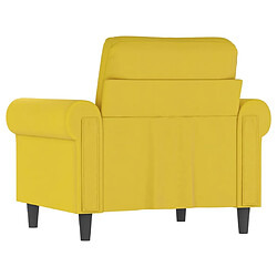 Maison Chic Fauteuil Relax pour salon | Fauteuil Jaune 60 cm Velours -GKD30692 pas cher