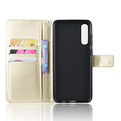 Acheter Wewoo Housse Coque Pour Galaxy A90 5G Rétro Crazy Horse Texture Etui à rabat horizontal en cuir avec support & fentes cartes et cadre photo Or