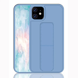 Wewoo Coque Rigide Pour iPhone 11 antichoc PC + TPU étui de protection avec bracelet et support bleu